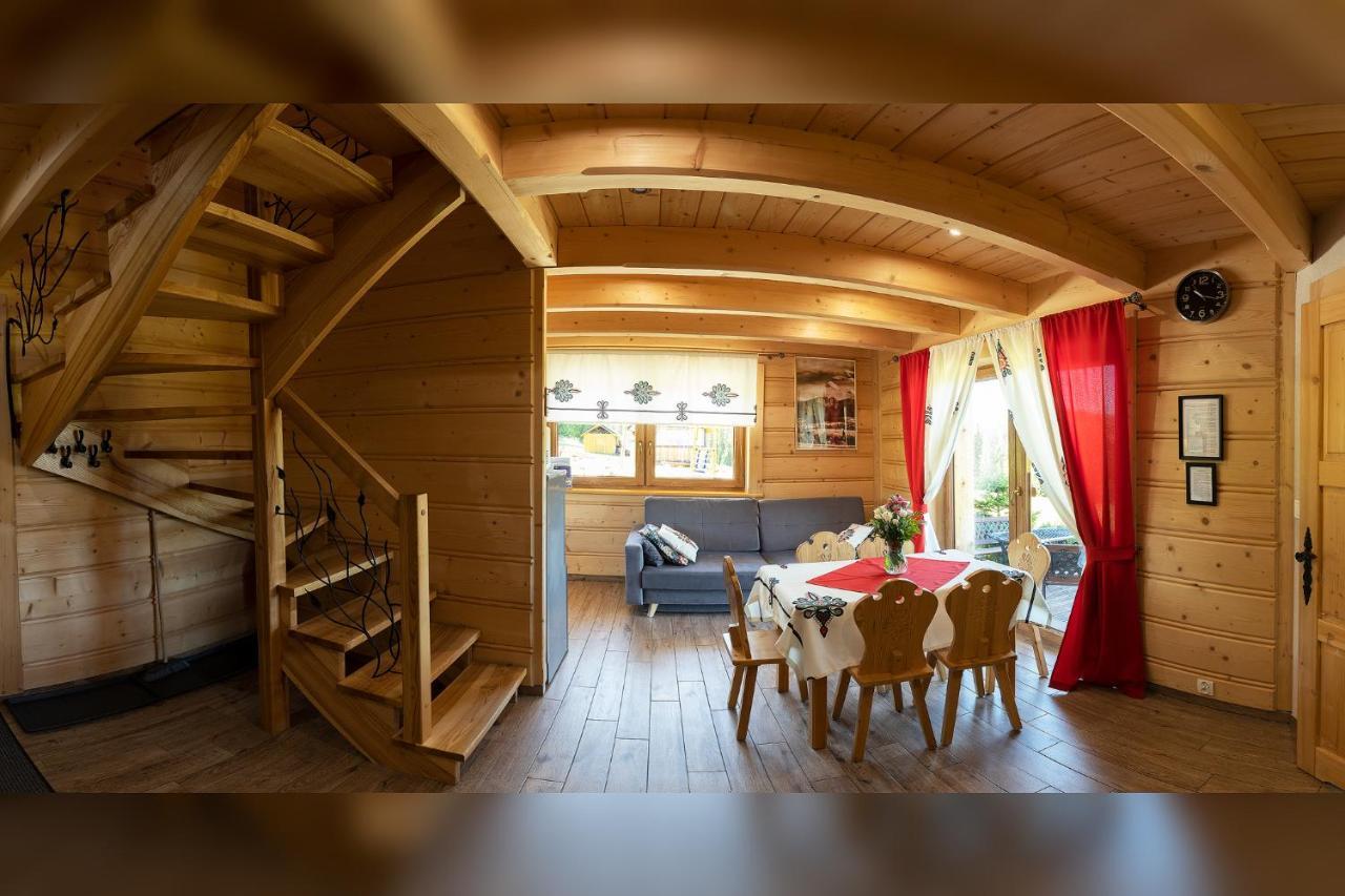 Witowianskie Domki Z Kominkiem, Jacuzzi I Sauna Dzianisz Kültér fotó