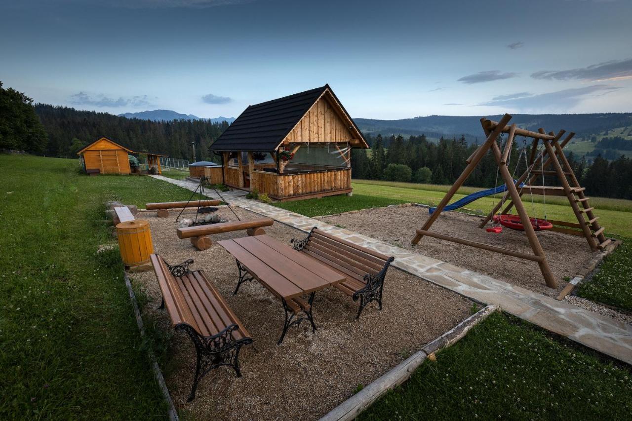 Witowianskie Domki Z Kominkiem, Jacuzzi I Sauna Dzianisz Kültér fotó