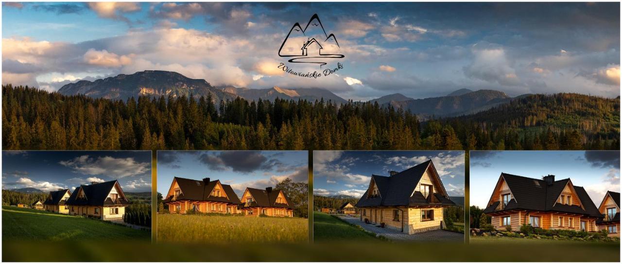 Witowianskie Domki Z Kominkiem, Jacuzzi I Sauna Dzianisz Kültér fotó