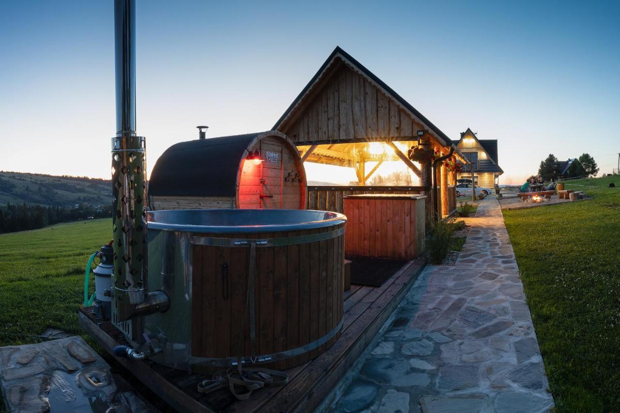 Witowianskie Domki Z Kominkiem, Jacuzzi I Sauna Dzianisz Kültér fotó