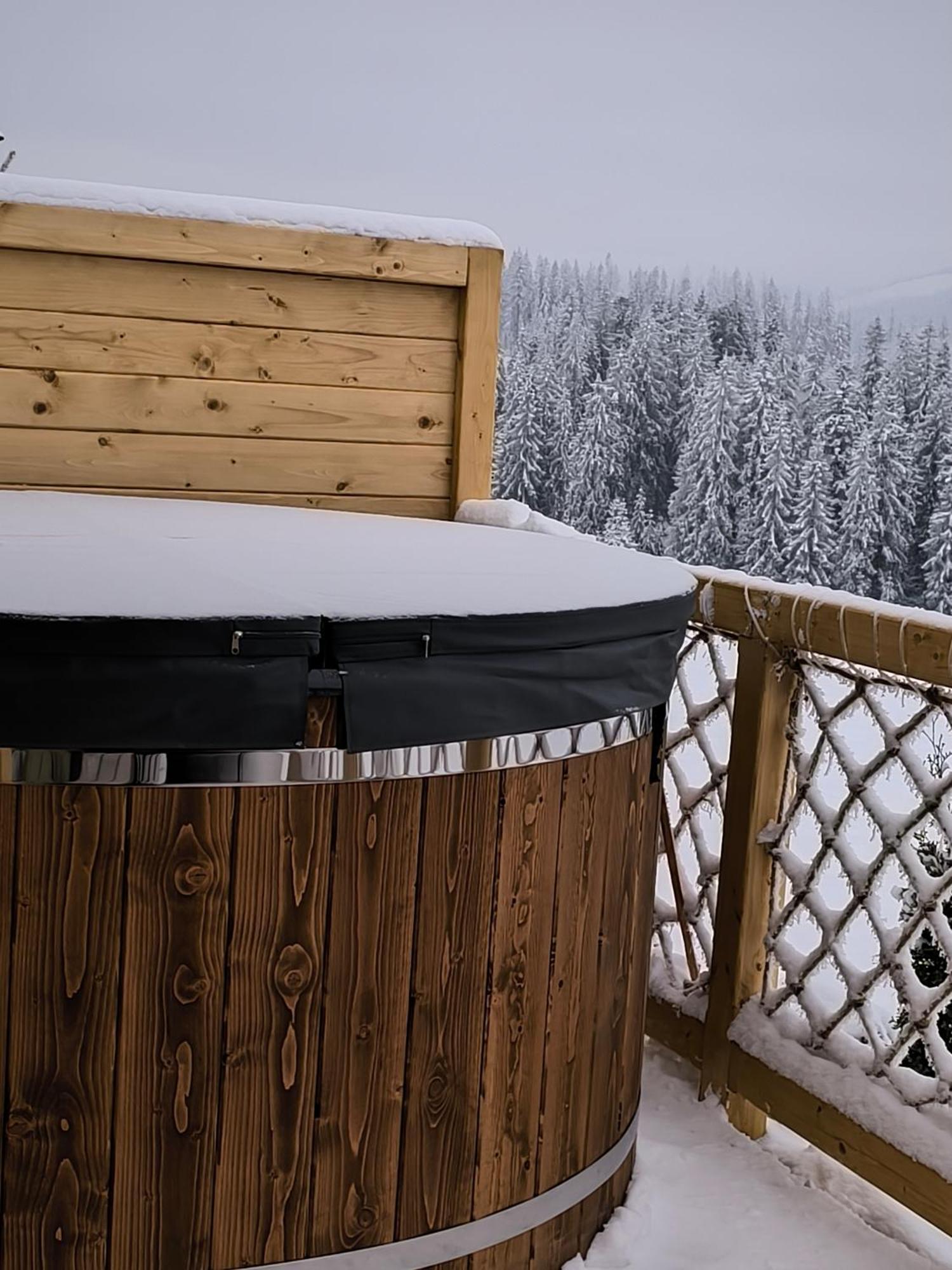 Witowianskie Domki Z Kominkiem, Jacuzzi I Sauna Dzianisz Kültér fotó