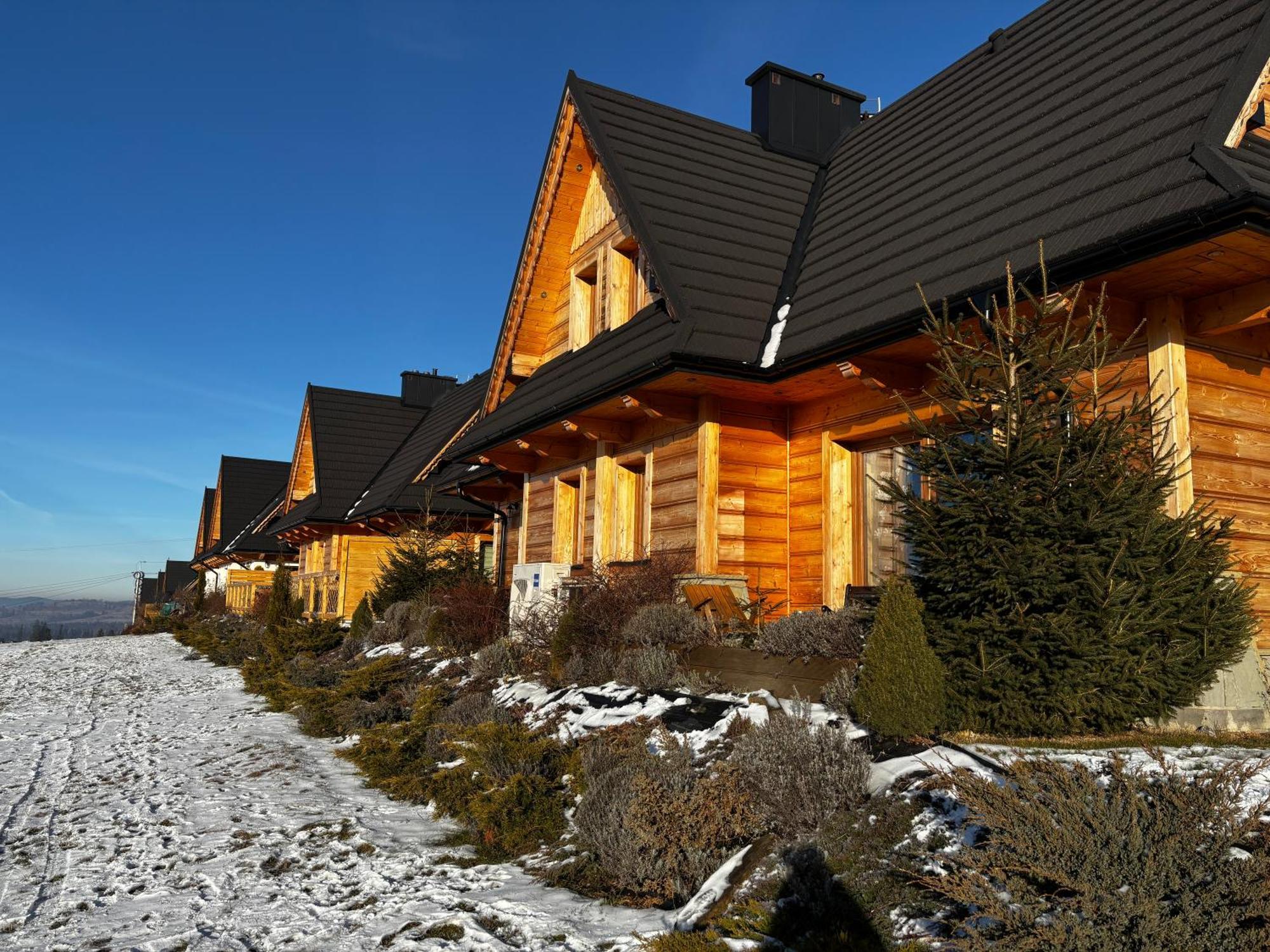 Witowianskie Domki Z Kominkiem, Jacuzzi I Sauna Dzianisz Kültér fotó