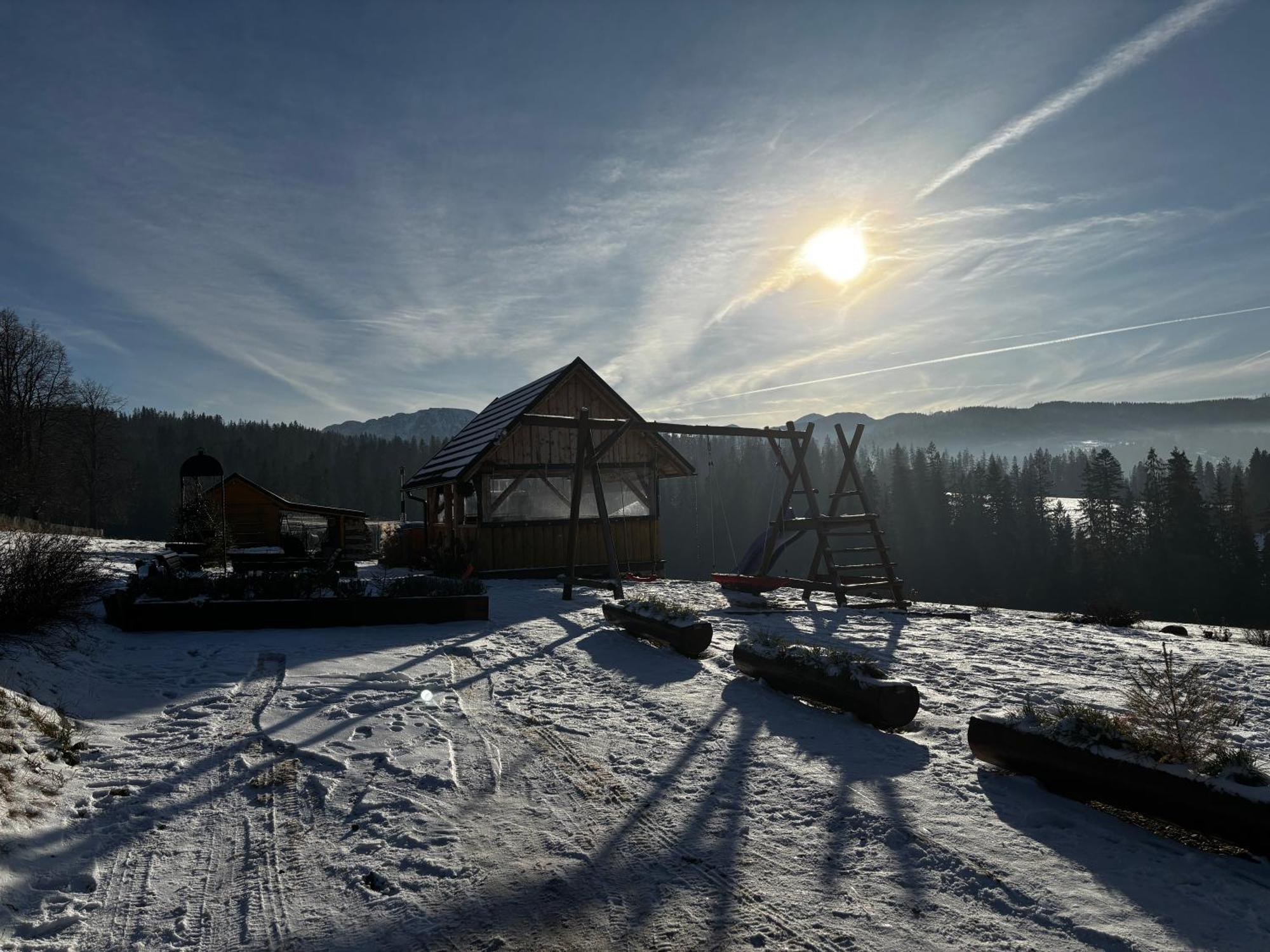 Witowianskie Domki Z Kominkiem, Jacuzzi I Sauna Dzianisz Kültér fotó