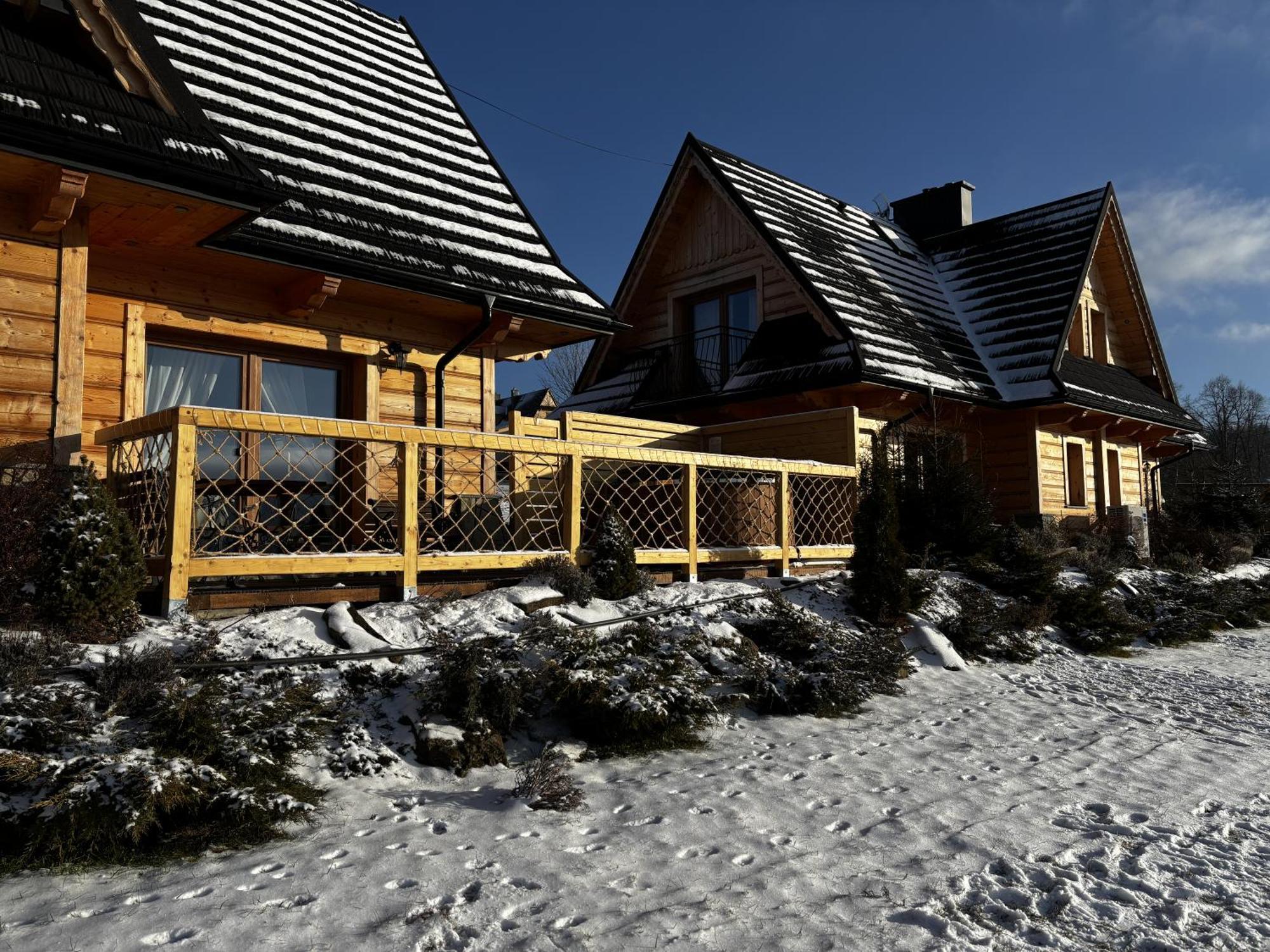 Witowianskie Domki Z Kominkiem, Jacuzzi I Sauna Dzianisz Kültér fotó